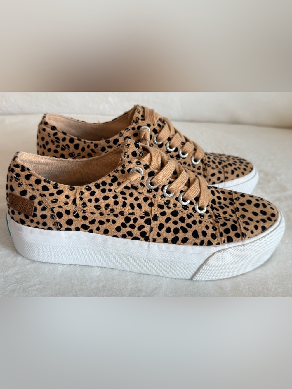 NEW Blowfish Malibu Women’s Lexine Leopard Print Platform Sneakers Size 7.5